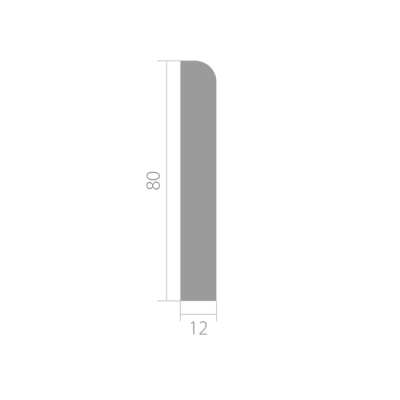 Плинтус Base 8012p крашеный